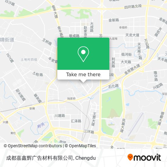 成都嘉鑫辉广告材料有限公司 map