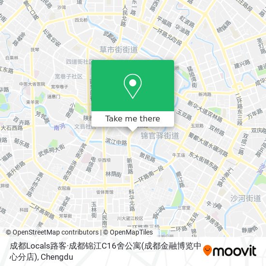 成都Locals路客·成都锦江C16舍公寓(成都金融博览中心分店) map
