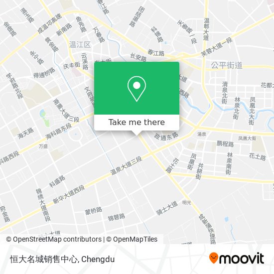 恒大名城销售中心 map
