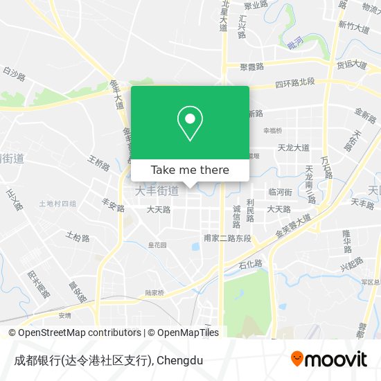 成都银行(达令港社区支行) map