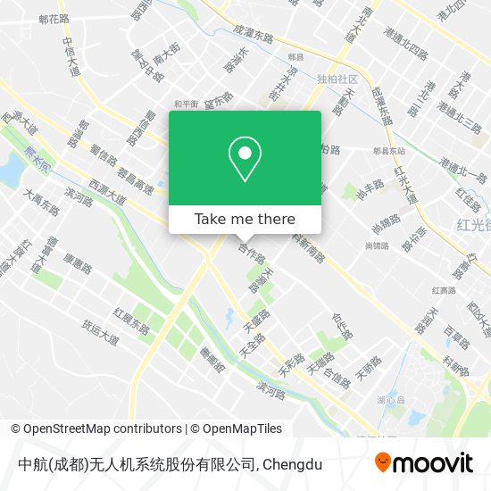 中航(成都)无人机系统股份有限公司 map