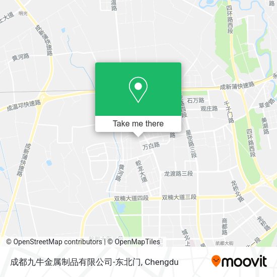 成都九牛金属制品有限公司-东北门 map