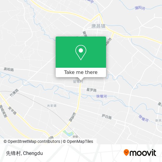 先锋村 map