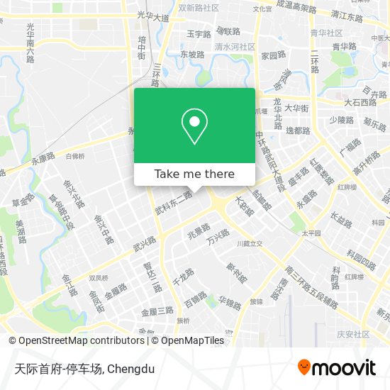 天际首府-停车场 map