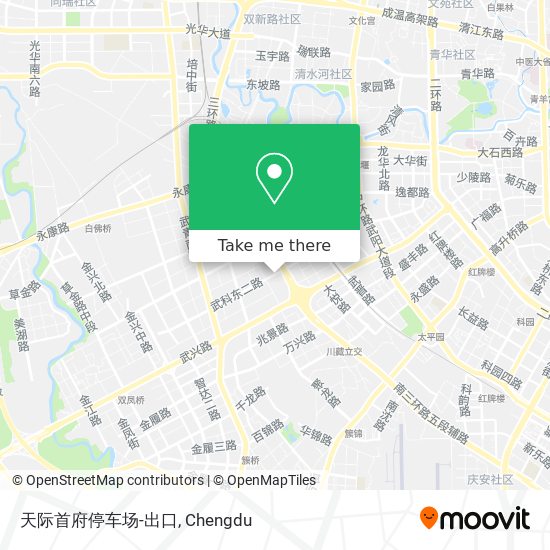 天际首府停车场-出口 map