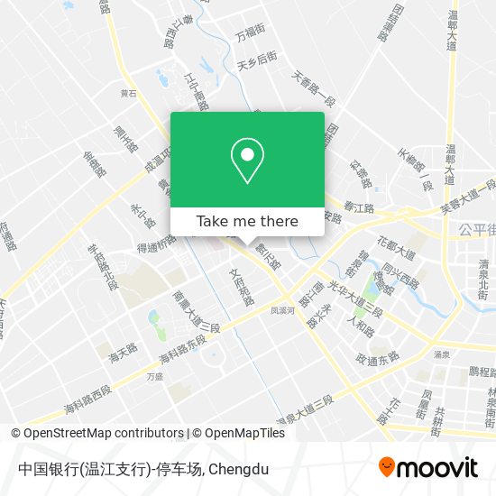 中国银行(温江支行)-停车场 map
