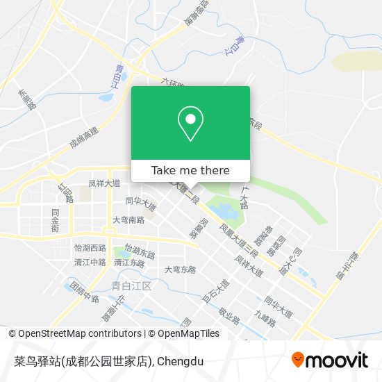 菜鸟驿站(成都公园世家店) map