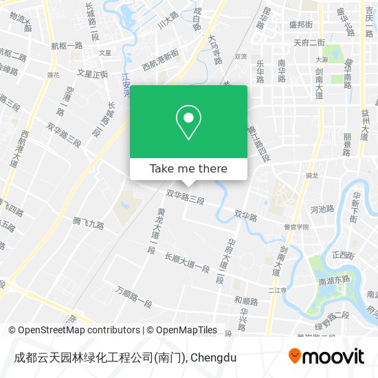 成都云天园林绿化工程公司(南门) map