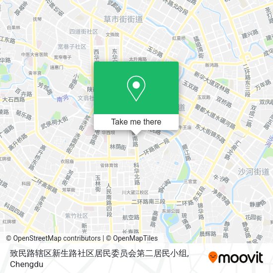 致民路辖区新生路社区居民委员会第二居民小组 map