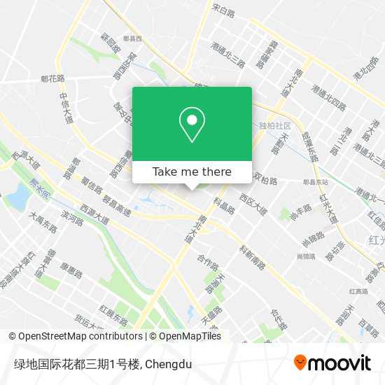 绿地国际花都三期1号楼 map