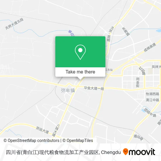 四川省(青白江)现代粮食物流加工产业园区 map