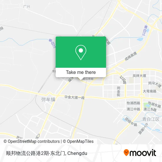 顺邦物流公路港2期-东北门 map