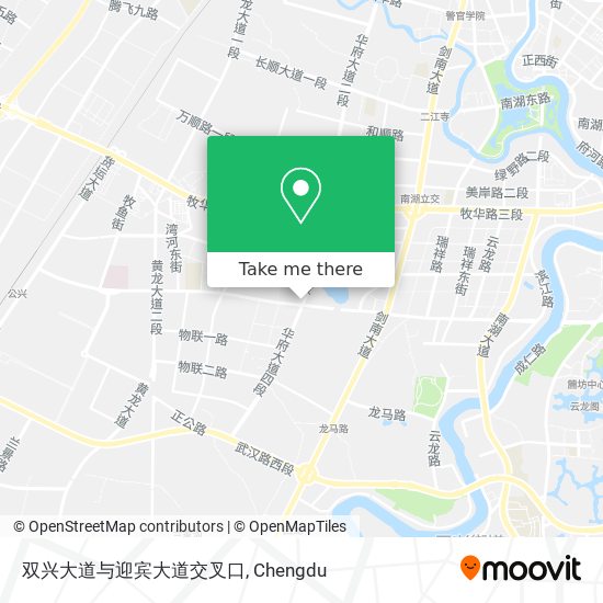 双兴大道与迎宾大道交叉口 map