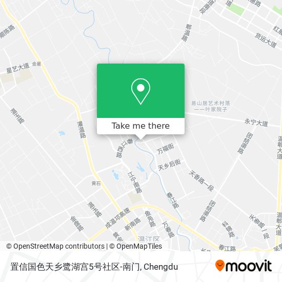 置信国色天乡鹭湖宫5号社区-南门 map
