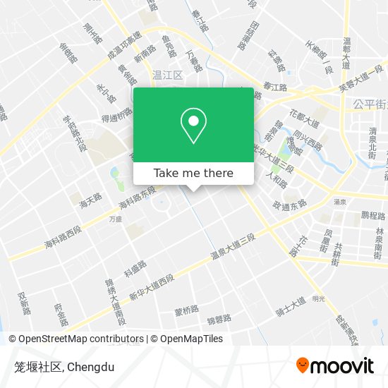 笼堰社区 map
