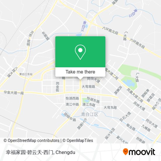 幸福家园·碧云天-西门 map