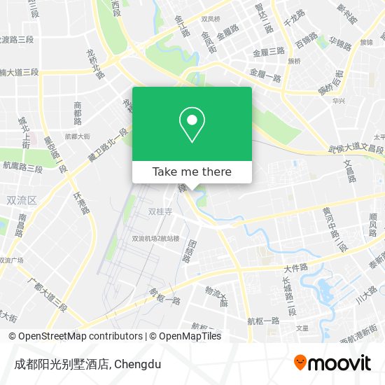 成都阳光别墅酒店 map