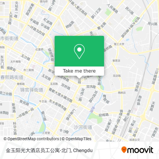 金玉阳光大酒店员工公寓-北门 map