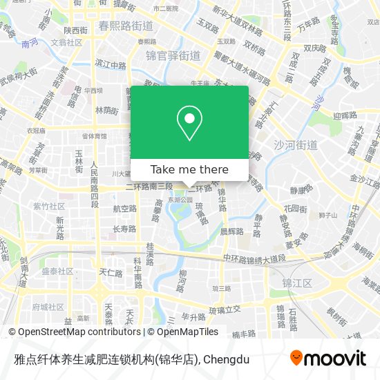雅点纤体养生减肥连锁机构(锦华店) map