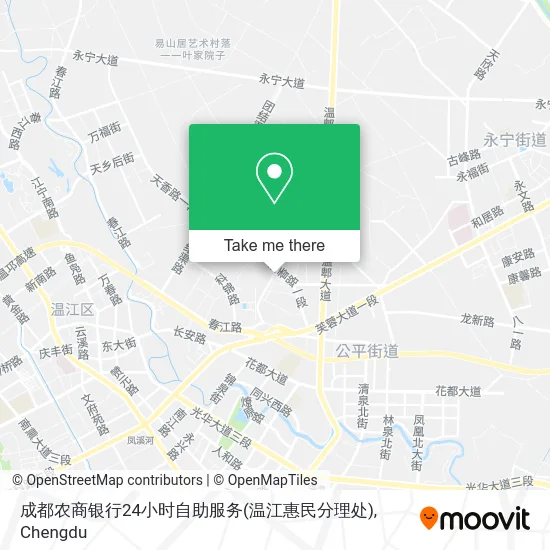 成都农商银行24小时自助服务(温江惠民分理处) map