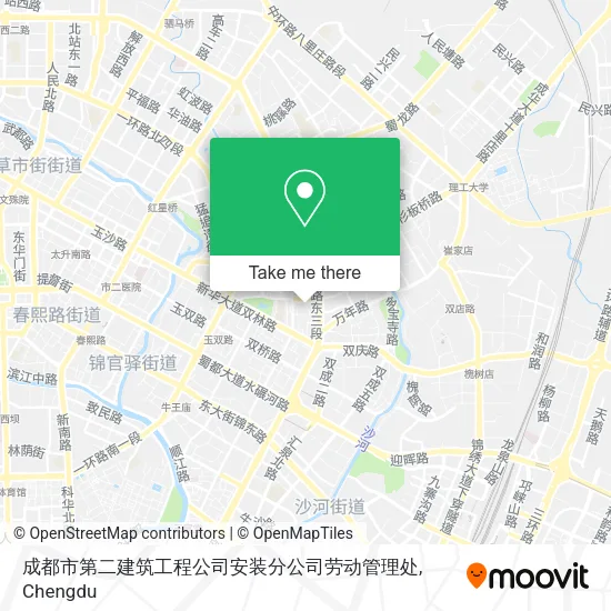 成都市第二建筑工程公司安装分公司劳动管理处 map