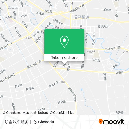 明鑫汽车服务中心 map
