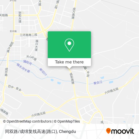 同双路/成绵复线高速(路口) map