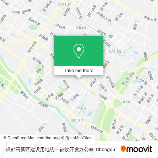 成都高新区建设用地统一征收开发办公室 map