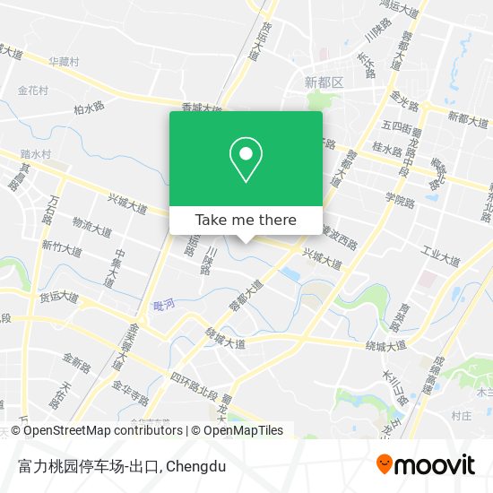 富力桃园停车场-出口 map