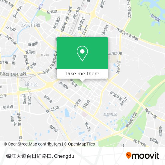 锦江大道百日红路口 map