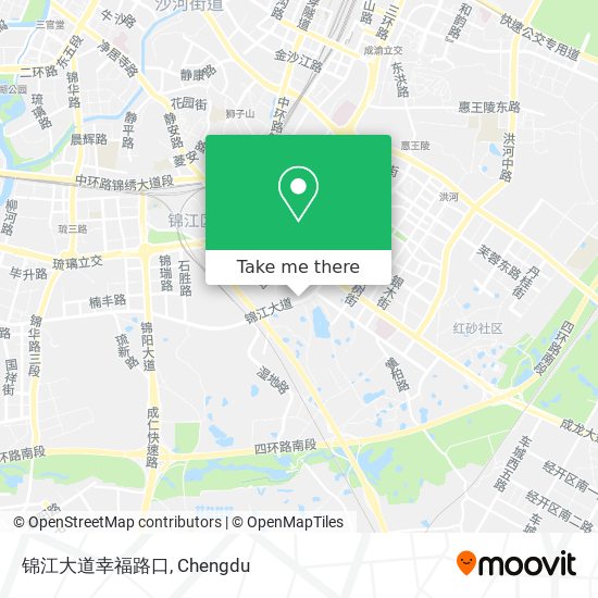 锦江大道幸福路口 map
