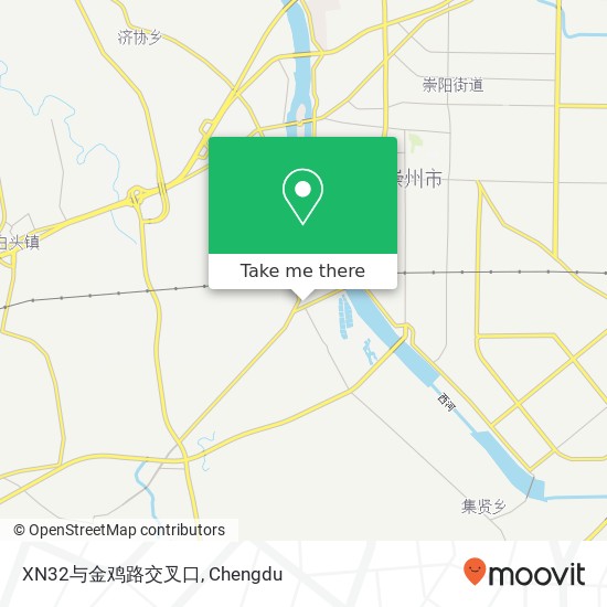 XN32与金鸡路交叉口 map