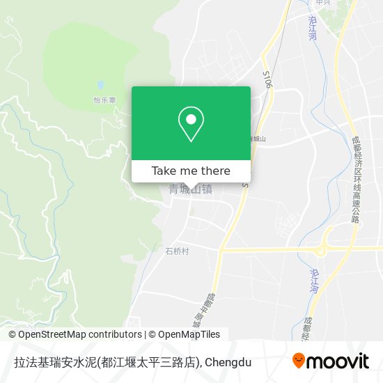 拉法基瑞安水泥(都江堰太平三路店) map