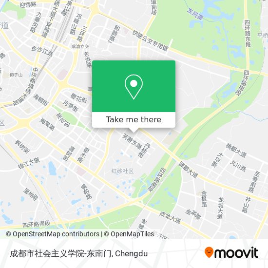 成都市社会主义学院-东南门 map