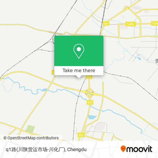 q1路(川陕货运市场-川化厂) map