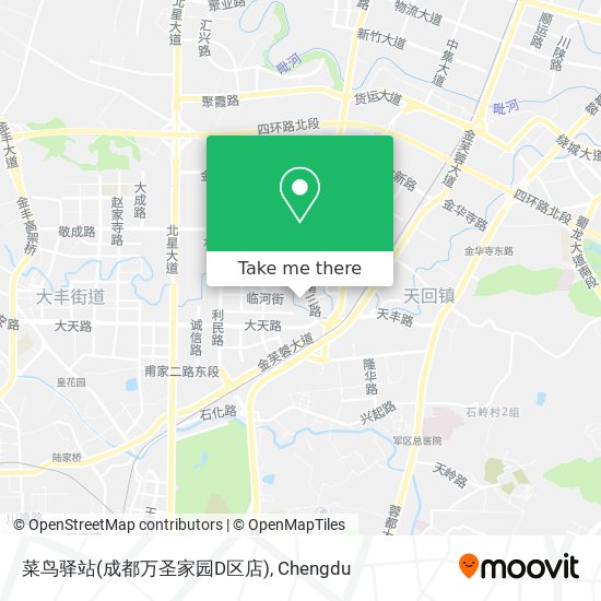 菜鸟驿站(成都万圣家园D区店) map
