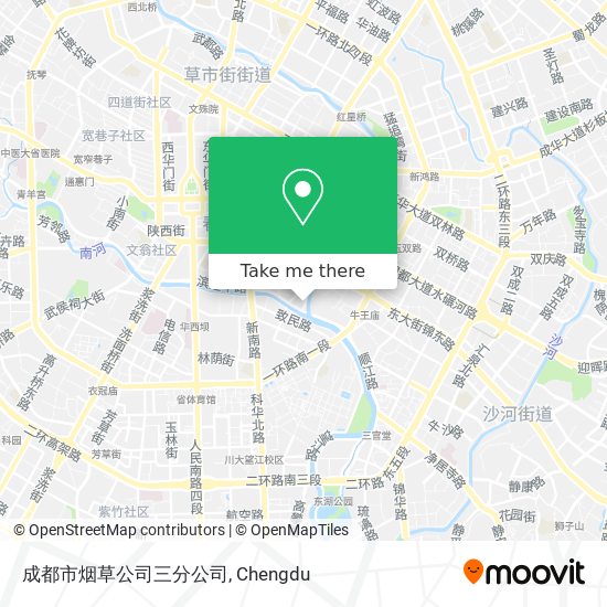 成都市烟草公司三分公司 map