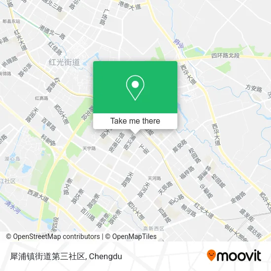 犀浦镇街道第三社区 map