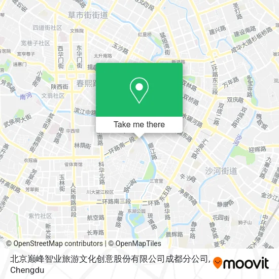 北京巅峰智业旅游文化创意股份有限公司成都分公司 map