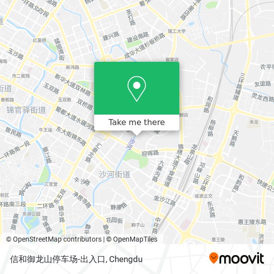 信和御龙山停车场-出入口 map