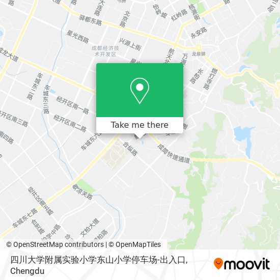 四川大学附属实验小学东山小学停车场-出入口 map