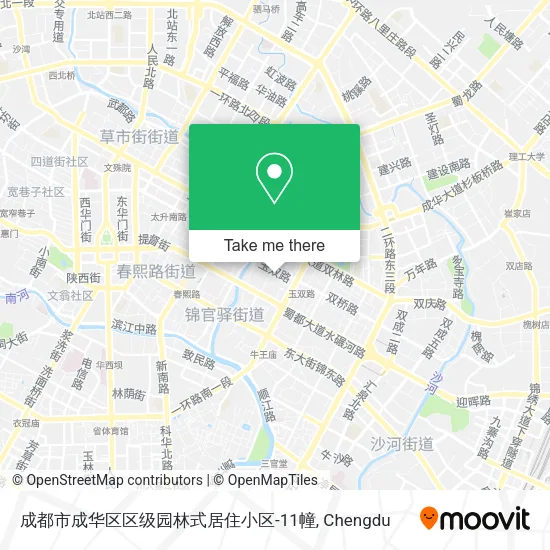 成都市成华区区级园林式居住小区-11幢 map