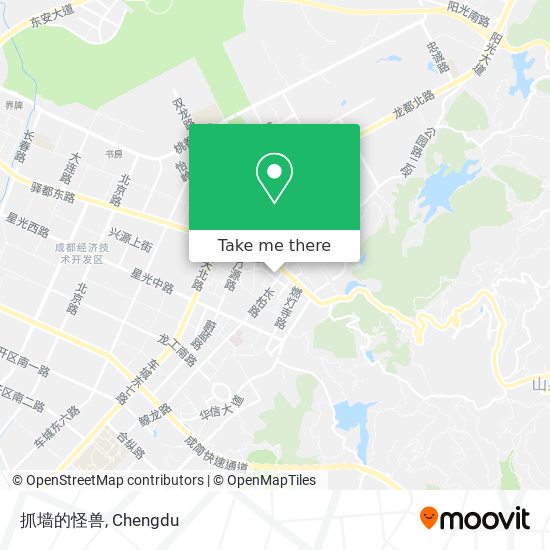 抓墙的怪兽 map