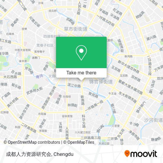成都人力资源研究会 map