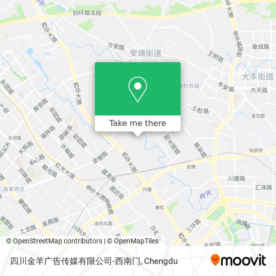 四川金羊广告传媒有限公司-西南门 map