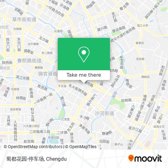 蜀都花园-停车场 map