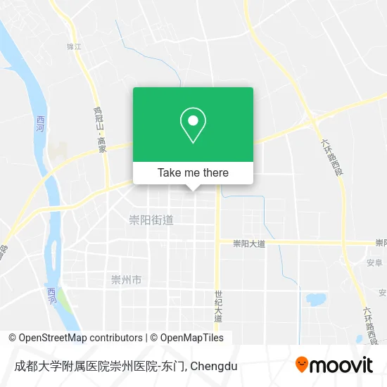 成都大学附属医院崇州医院-东门 map