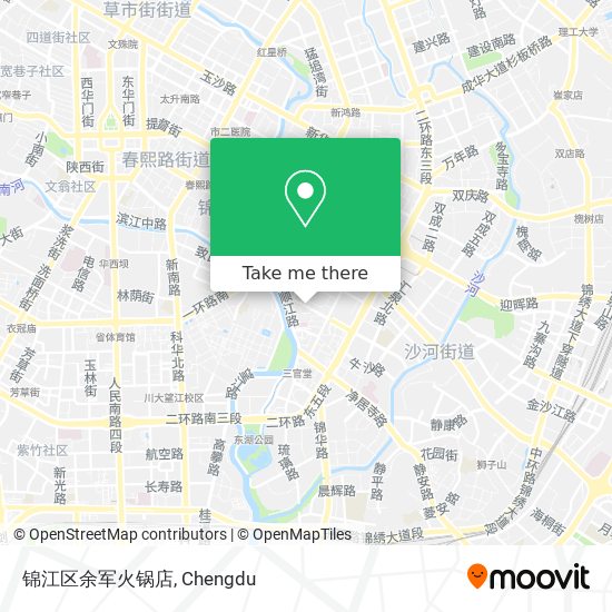 锦江区余军火锅店 map