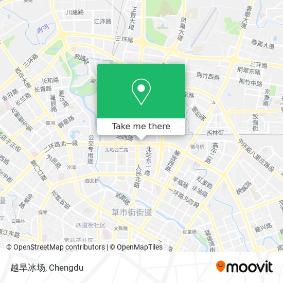 越旱冰场 map