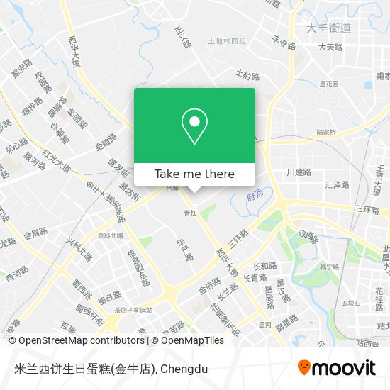 米兰西饼生日蛋糕(金牛店) map
